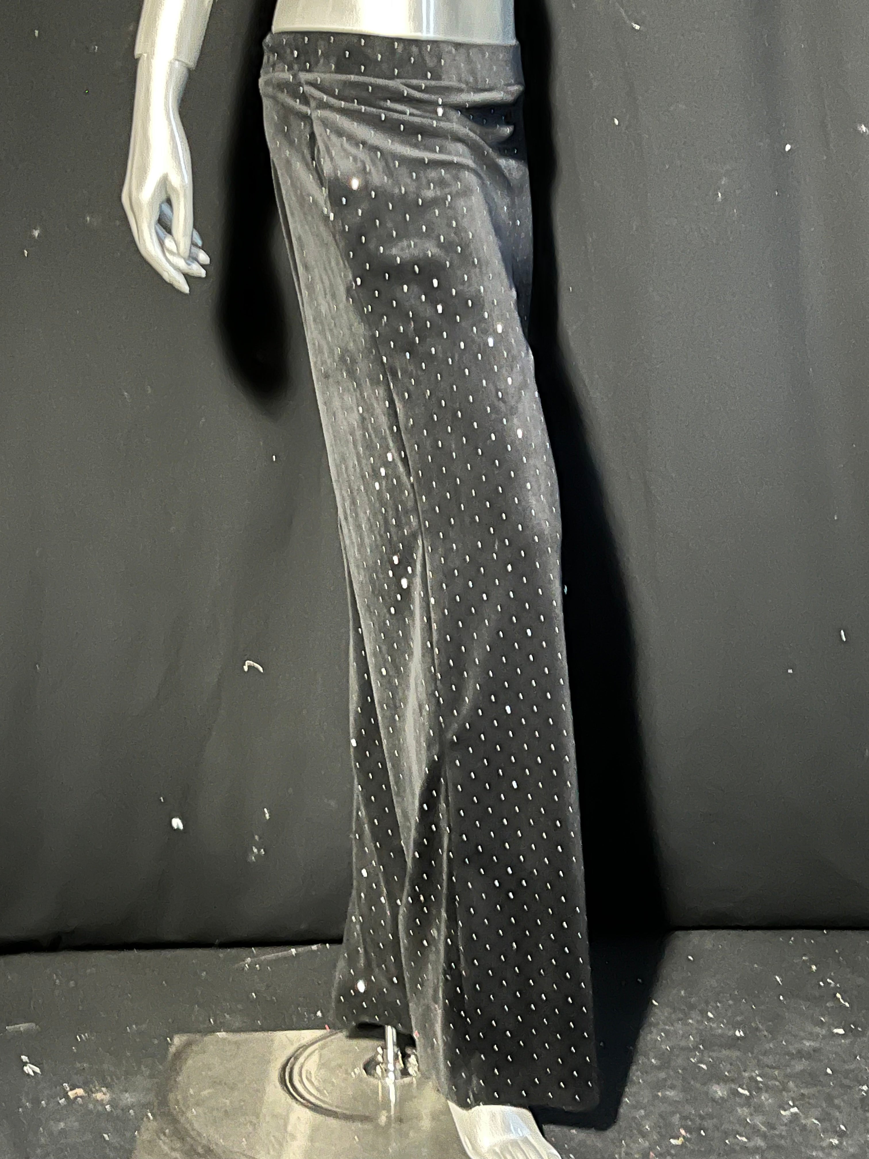 Yeaut Rhinestone Straight Leg Pants