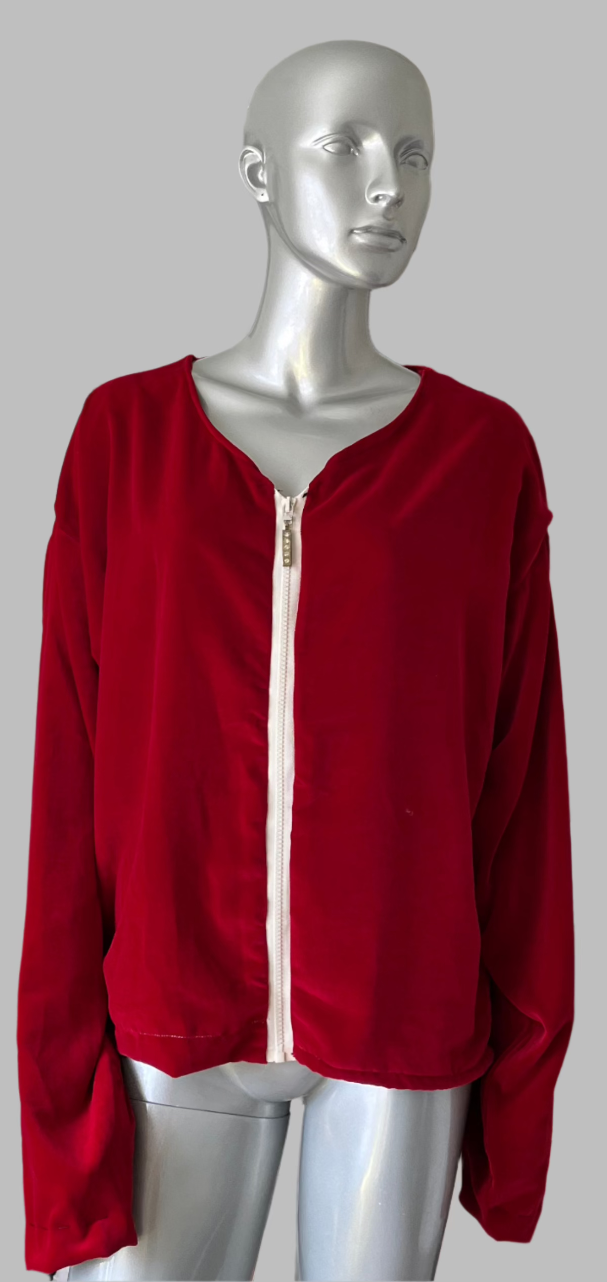 Yeaut Red Diamond Zip Up Lightweight Long Sleeve