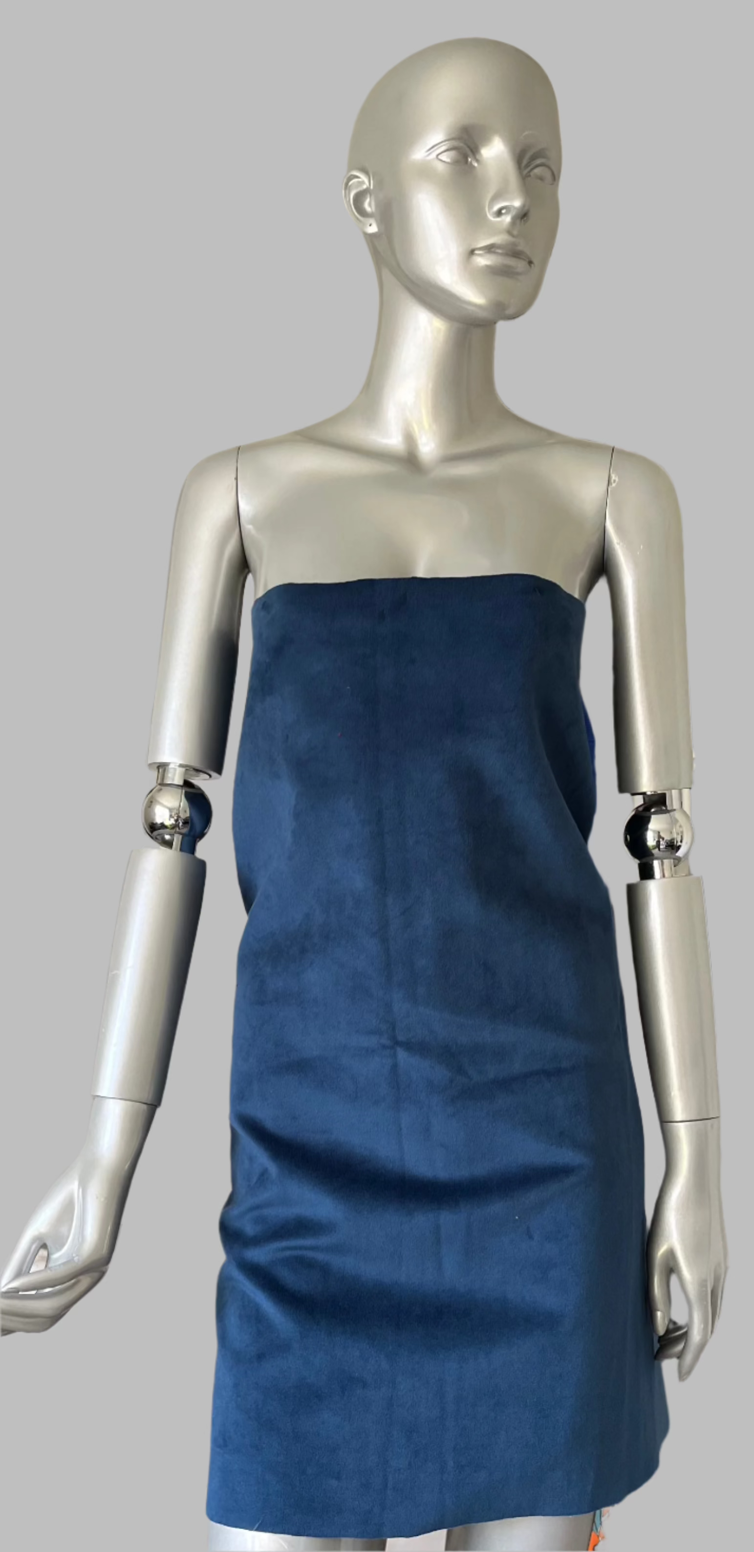 Yeaut Navy Woven Bodycon Dress
