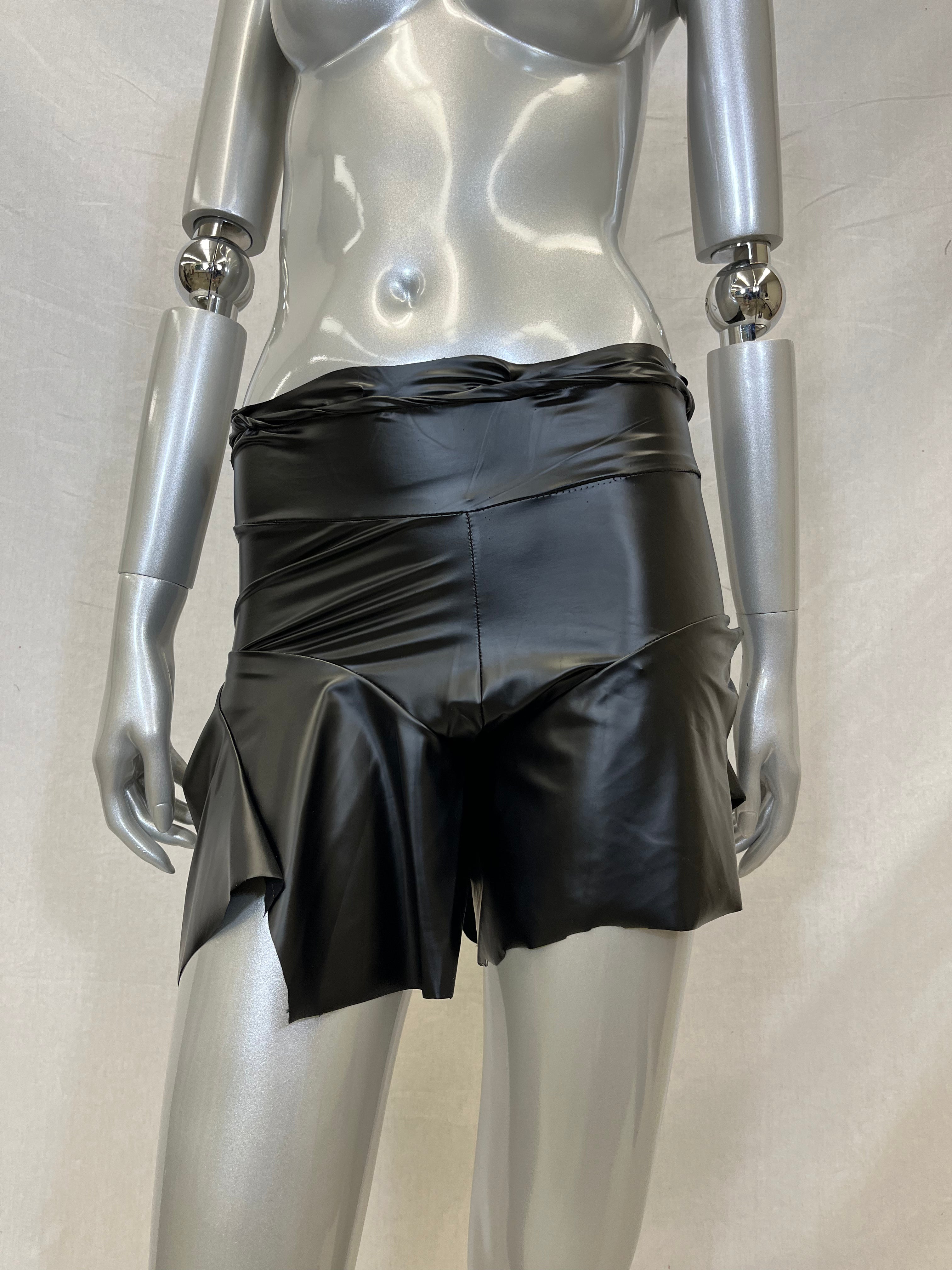 Yeaut Biker Black Micro Skirt