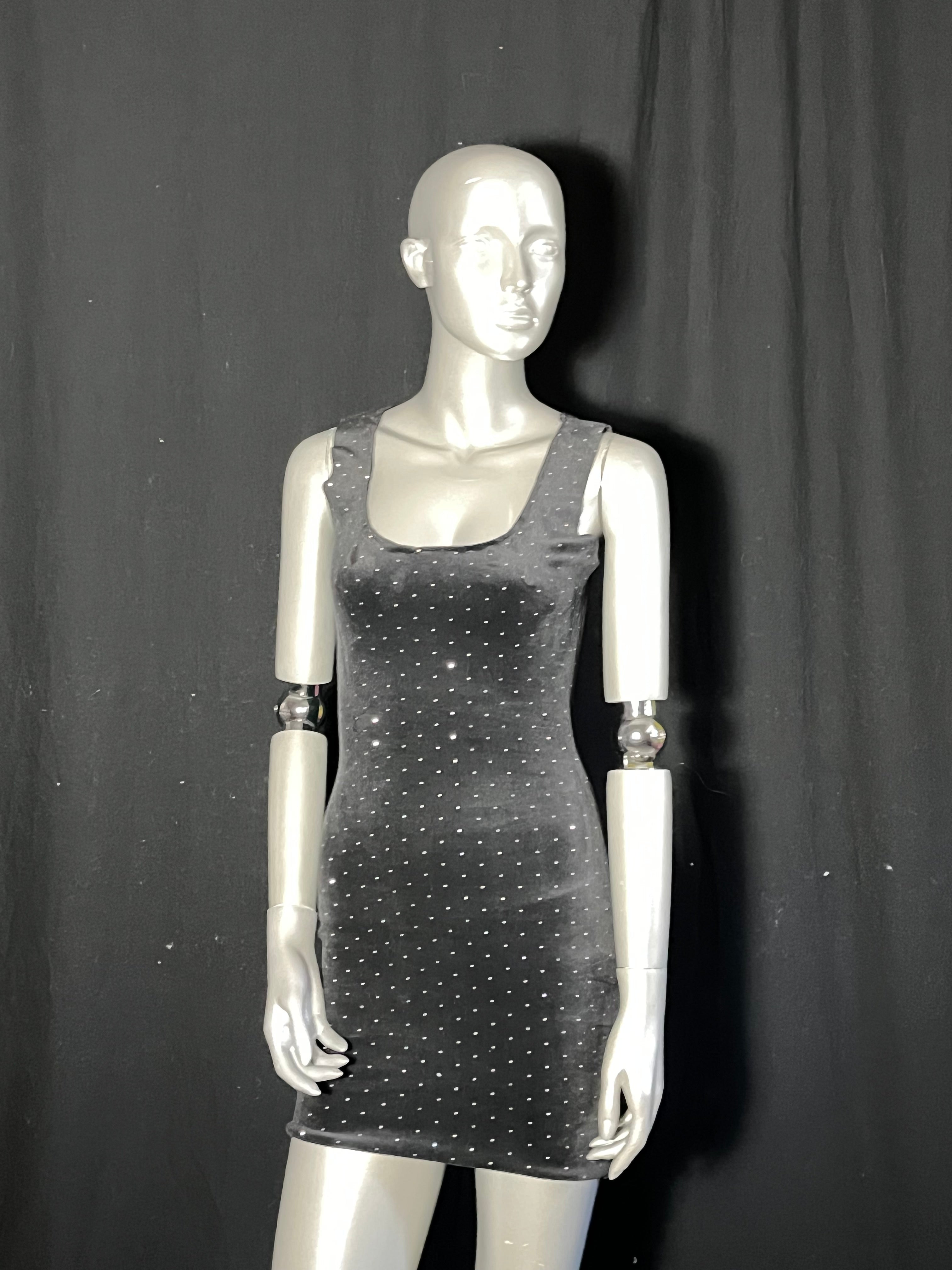 Yeaut Rhinestone Tank Dress